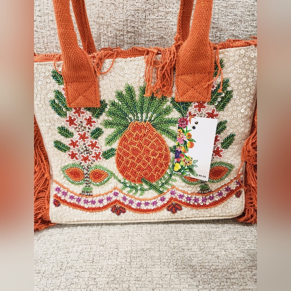 American & Beyond Beaded Handmade Bag - Picture 3 of 5